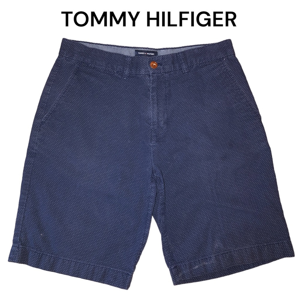 TOMMY HILFIGER flat front shorts.